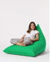 Atelier Del Sofa Pyramid Big Bed Pouf - Verde Pistacho